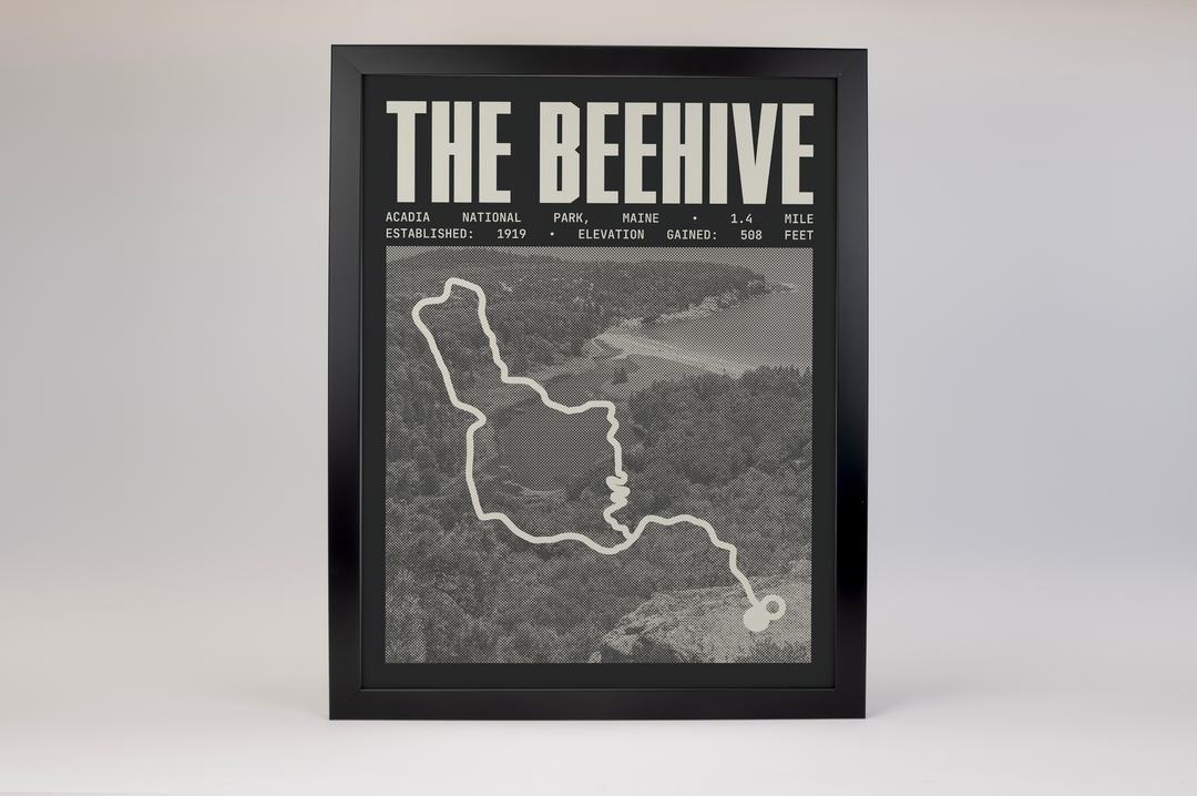 The Beehive Loop Trail Poster | Acadia National Park Prints