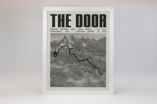 The Door Trail Poster | Badlands National Park Prints