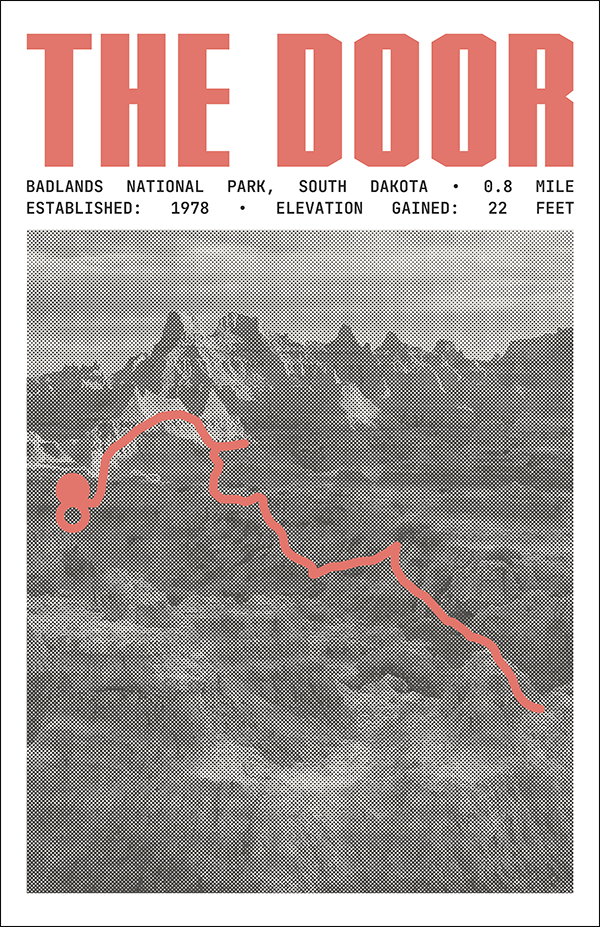 The Door Trail Poster | Badlands National Park Prints