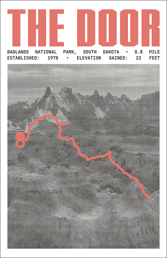 The Door Trail Poster | Badlands National Park Prints