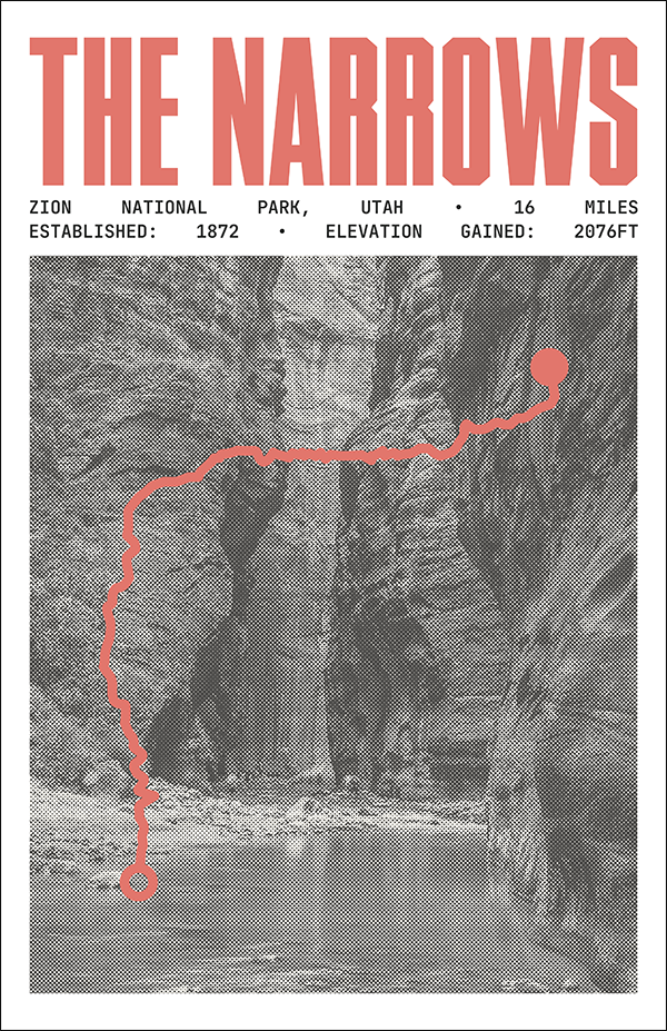 The Narrows Poster | Zion National Park Prints