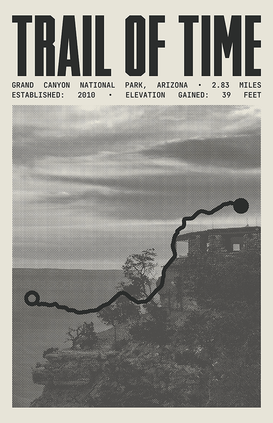 The Trail of Time Poster | Grand Canyon National Park Prints