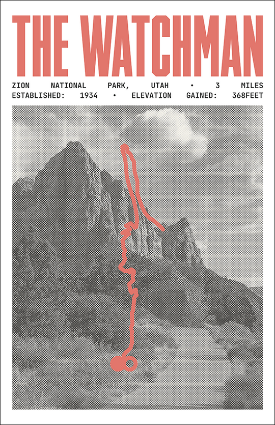 The Watchman Poster | Zion National Park Prints