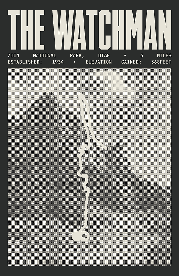 The Watchman Poster | Zion National Park Prints