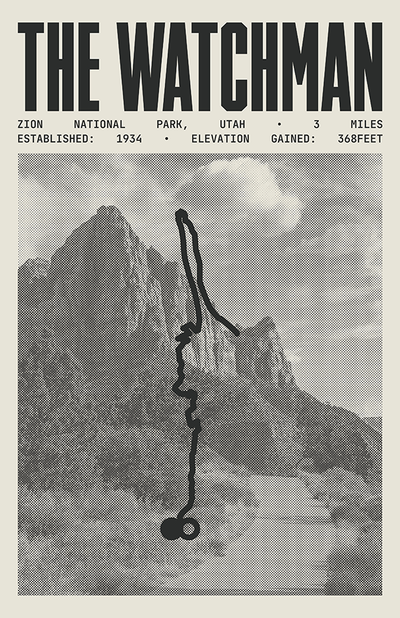 The Watchman Poster | Zion National Park Prints