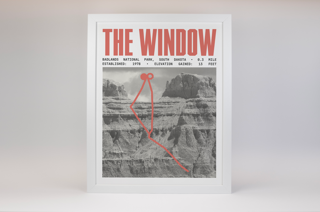 The Window Trail Poster | Badlands National Park Prints