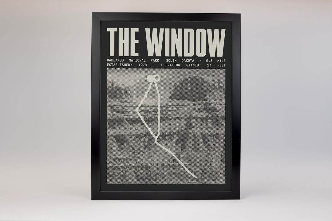 The Window Trail Poster | Badlands National Park Prints