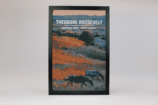 Theodore Roosevelt National Park Print | Vintage Style
