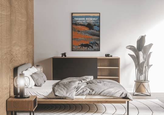 Theodore Roosevelt National Park Print | Vintage Style
