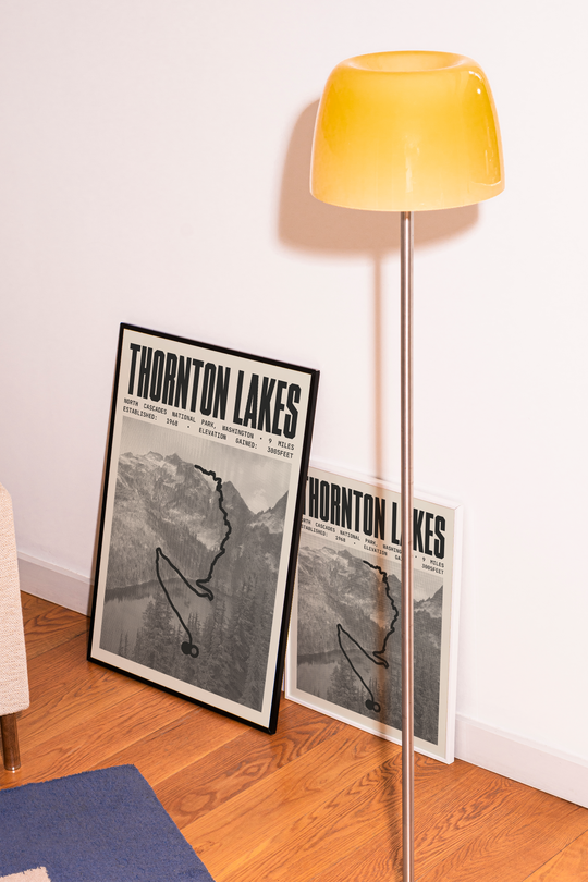 Thornton Lakes Trail Poster | North Cascades National Park Prints