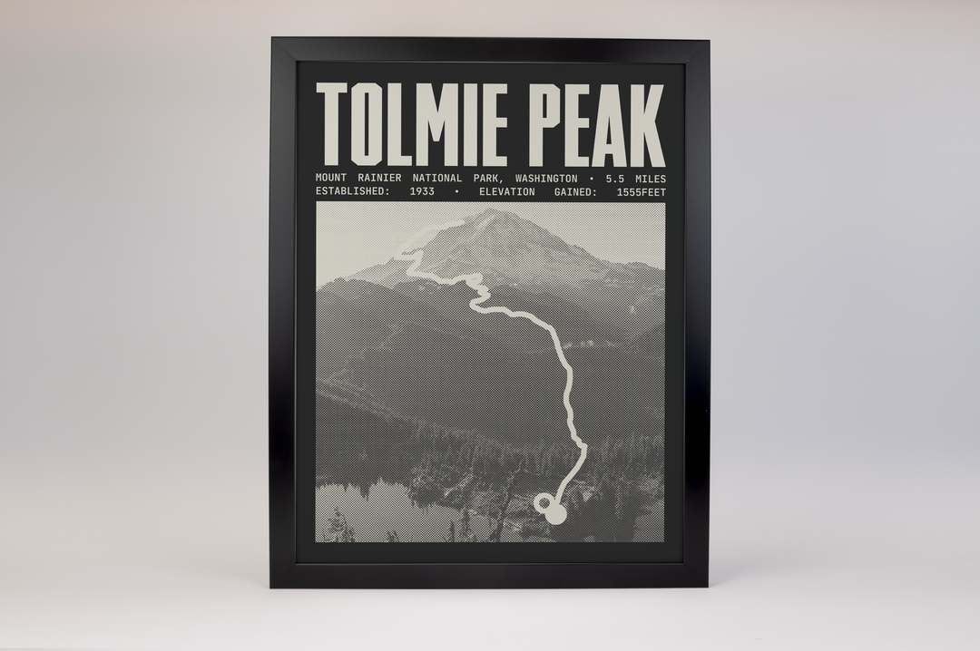 Tolmie Peak Trail Poster | Mount Rainier National Park Prints