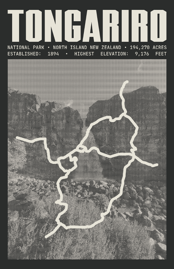 Tongariro National Park Poster