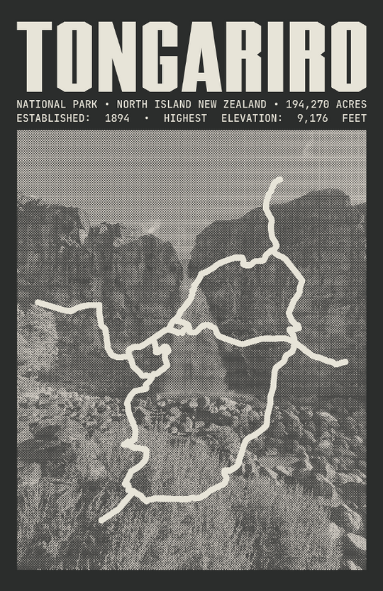 Tongariro National Park Poster