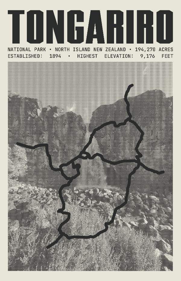 Tongariro National Park Poster