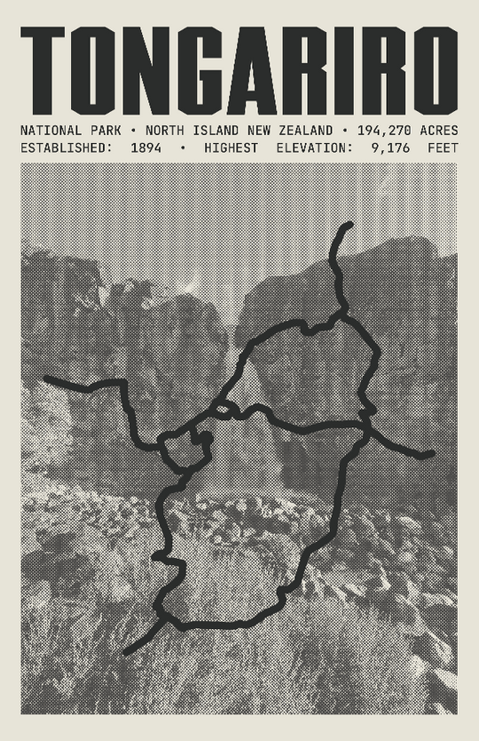 Tongariro National Park Poster