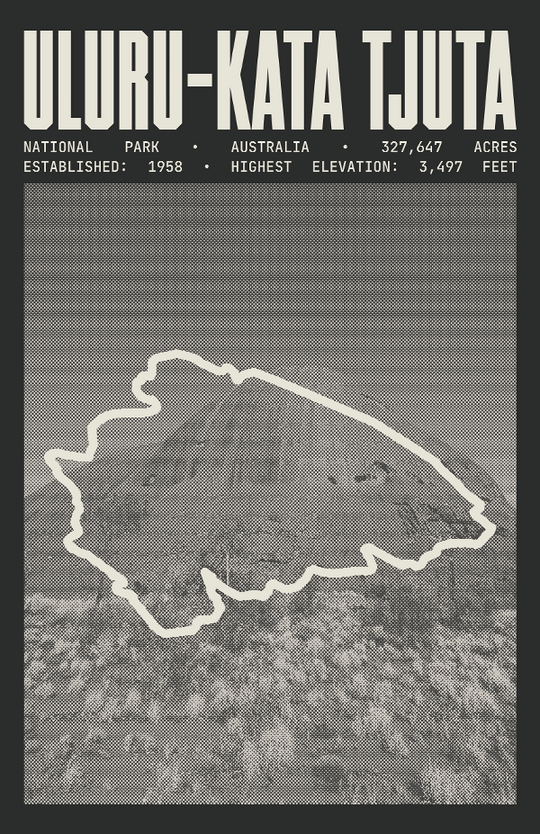 Uluru-Kata Tjuta National Park Poster
