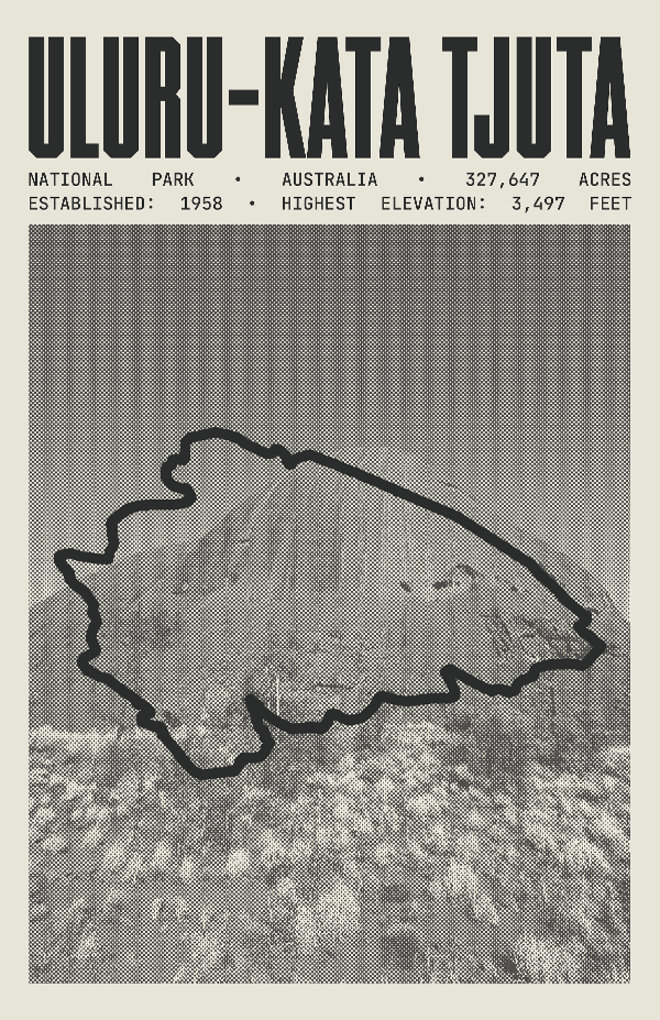 Uluru-Kata Tjuta National Park Poster