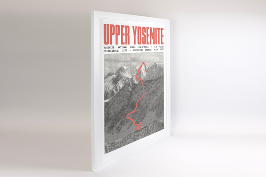 Upper Yosemite Falls Trail Poster | Yosemite National Park Prints