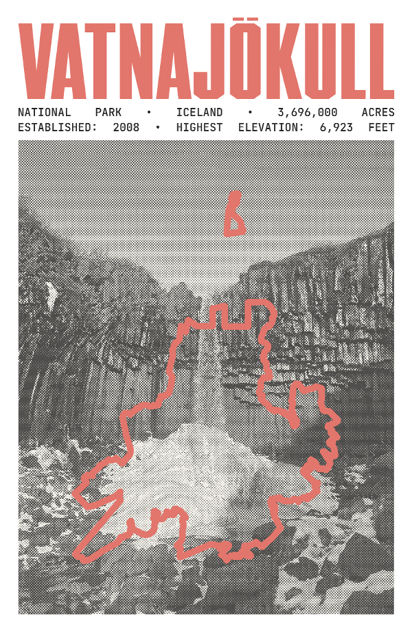 Vatnajökull National Park Poster