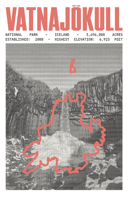 Vatnajökull National Park Poster