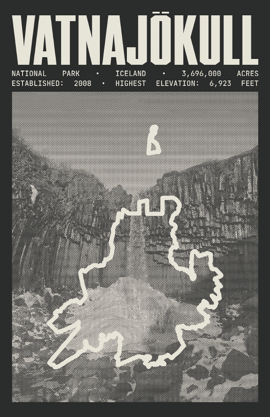 Vatnajökull National Park Poster