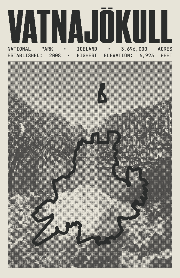 Vatnajökull National Park Poster