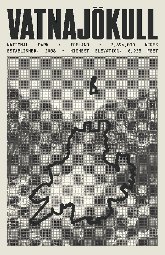 Vatnajökull National Park Poster