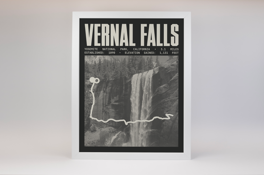 Vernal Falls Poster | Yosemite National Park Prints