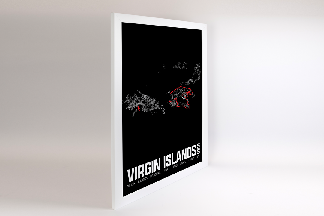 Virgin Islands National Park – Perimeter Map Print