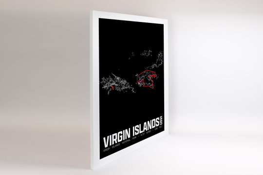 Virgin Islands National Park – Perimeter Map Print