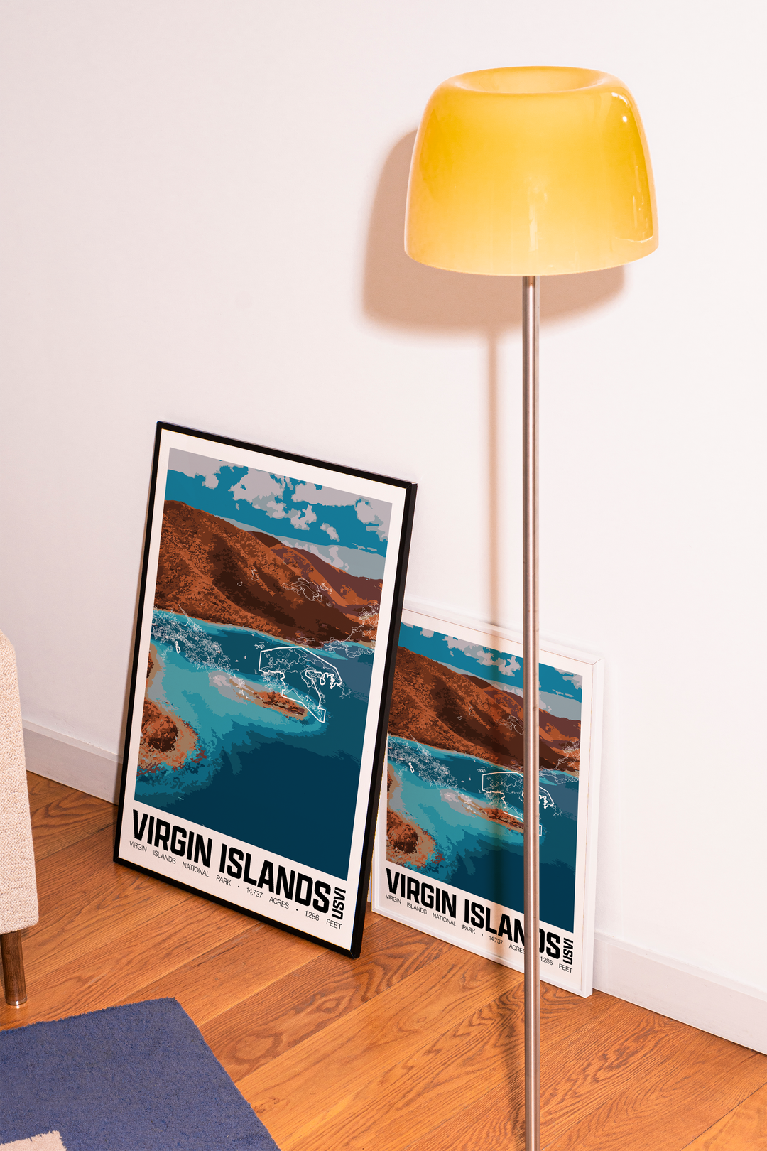 Virgin Islands National Park – Perimeter Map Print