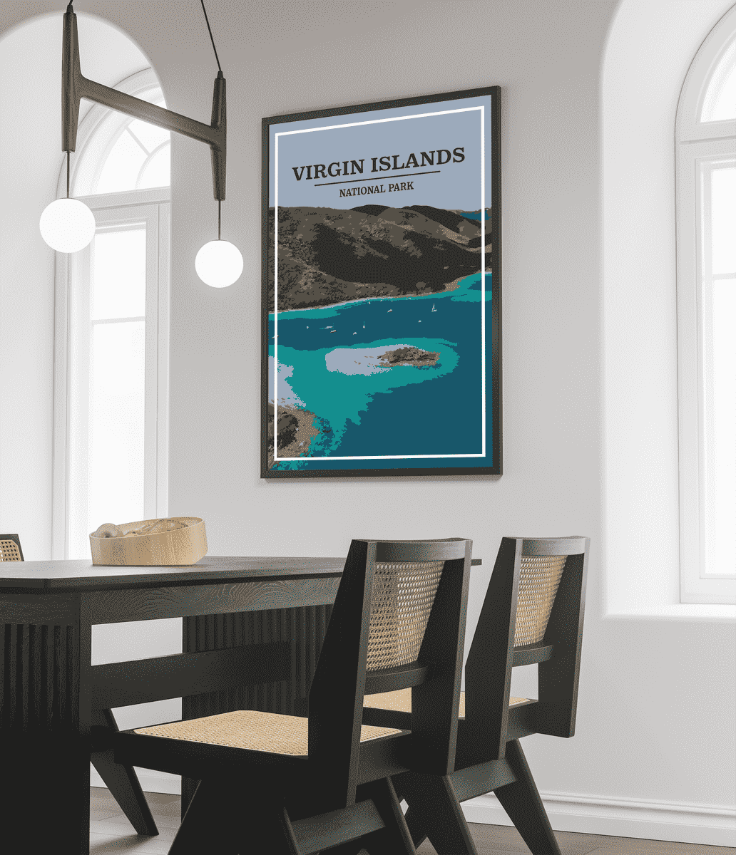 Virgin Islands National Park Print | Vintage Style