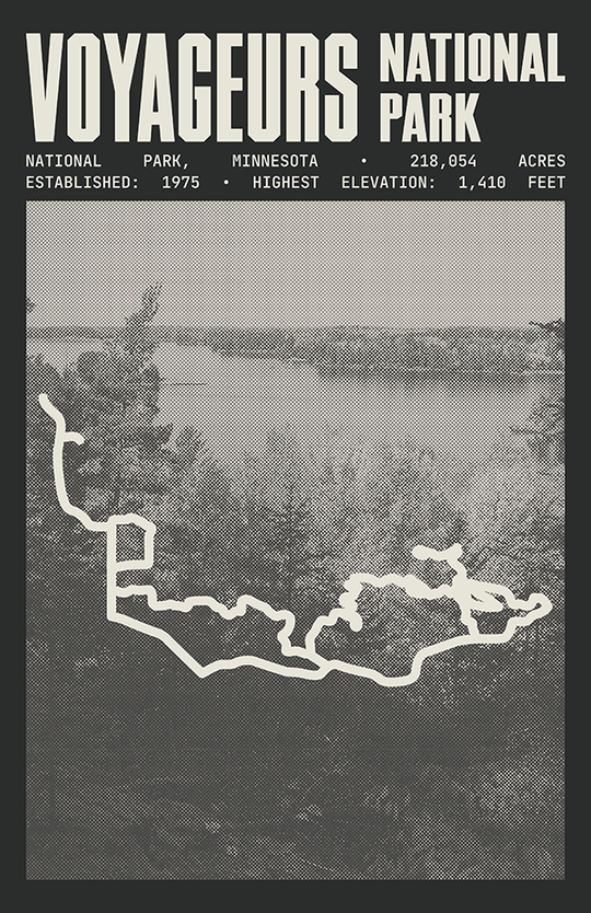 Voyageurs National Park Poster