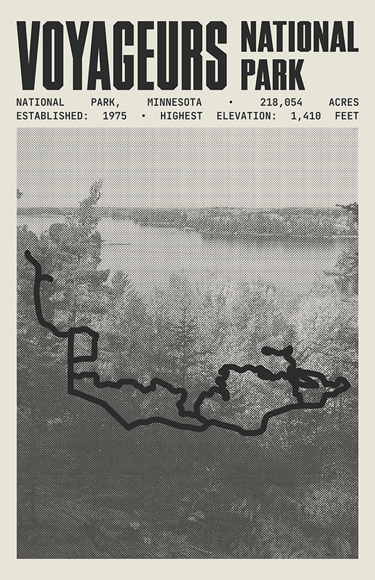 Voyageurs National Park Poster