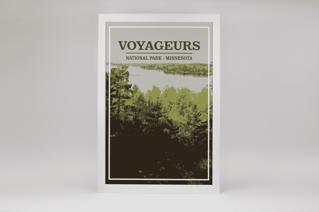Voyageurs National Park Print | Vintage Style