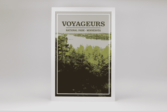 Voyageurs National Park Print | Vintage Style
