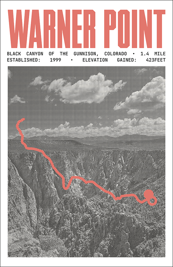 Warner Point Nature Trail Poster | Black Canyon of the Gunnison National Park Prints