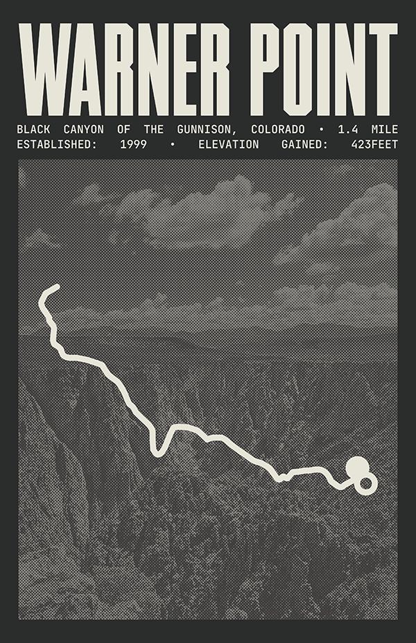 Warner Point Nature Trail Poster | Black Canyon of the Gunnison National Park Prints