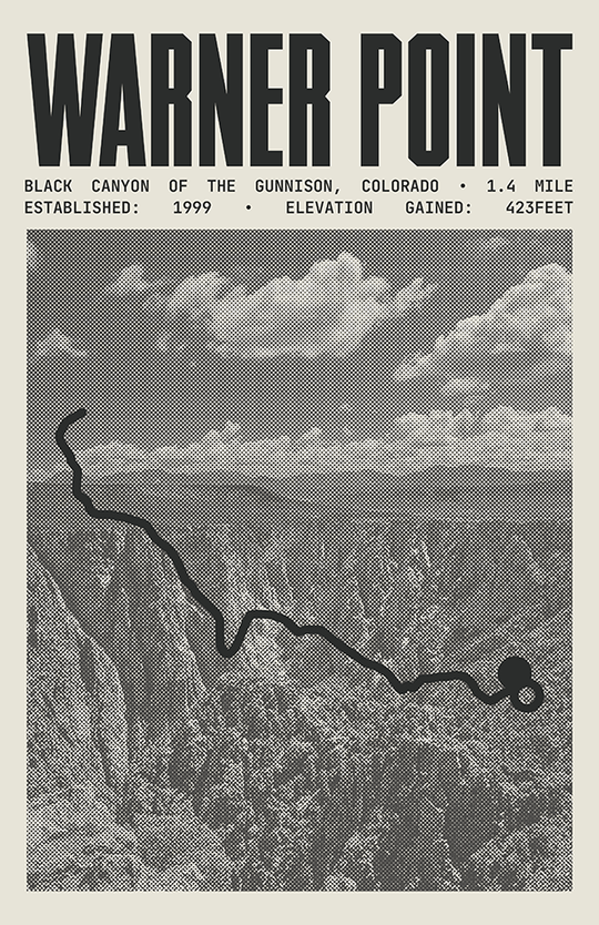 Warner Point Nature Trail Poster | Black Canyon of the Gunnison National Park Prints