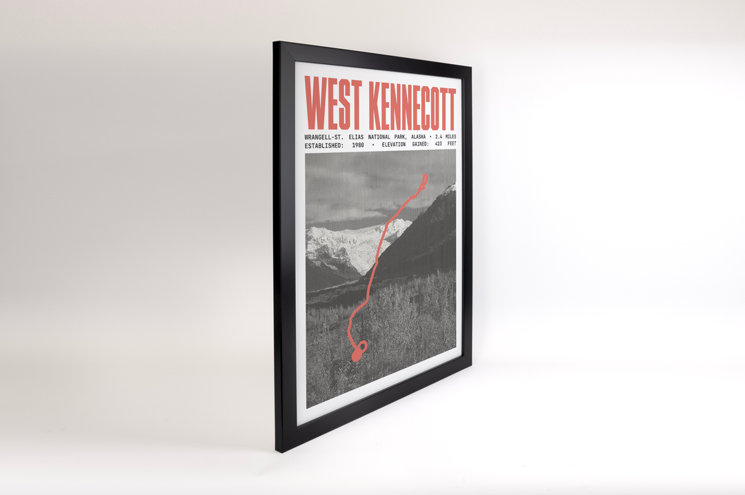 West Kennecott Glacier Trail Poster | Wrangell-St. Elias National Park Prints