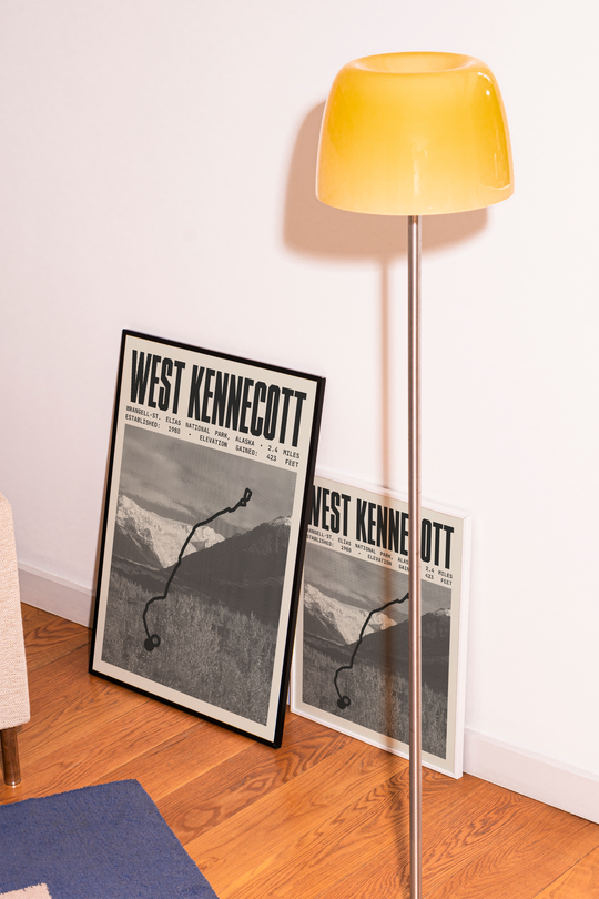 West Kennecott Glacier Trail Poster | Wrangell-St. Elias National Park Prints