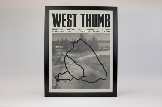 West Thumb Geyser Basin Trail Poster | Yellowstone National Park Prints