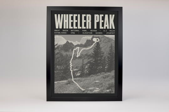 Wheeler Peak Trail Poster | Great Basin National Prints