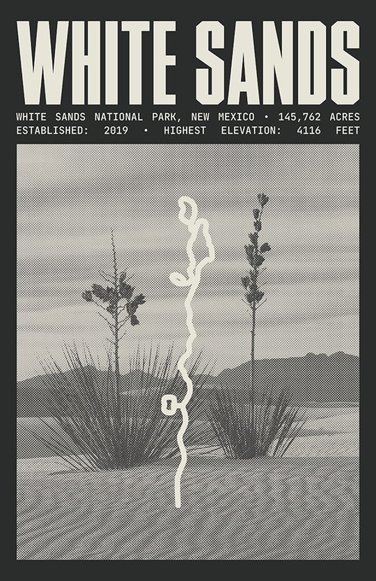 White Sands National Park Poster