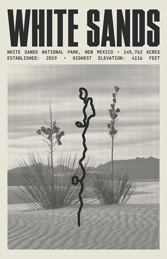 White Sands National Park Poster