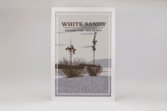 White Sands National Park Print | Vintage Style