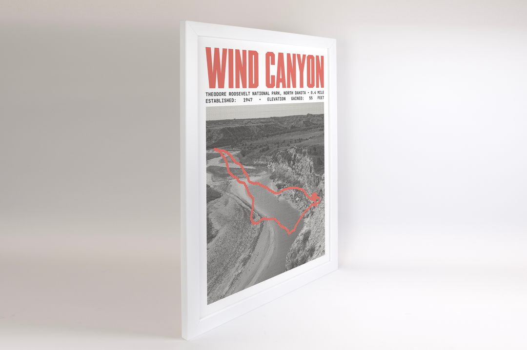 Wind Canyon Trail Poster | Theodore Roosevelt National Park Prints
