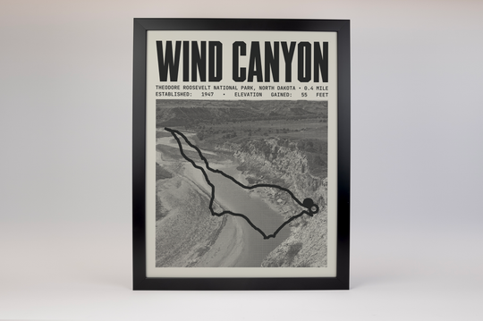 Wind Canyon Trail Poster | Theodore Roosevelt National Park Prints