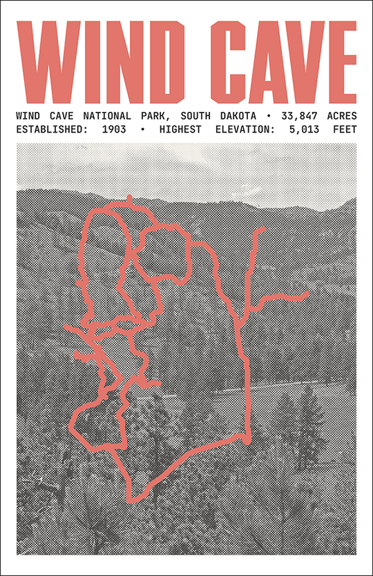 Wind Cave National Park Poster