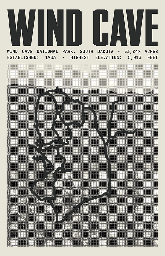 Wind Cave National Park Poster